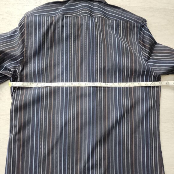 EXPRESS Design Studio Long Sleeve Detailed Stripes MEDIUM - Picture 4 of 7